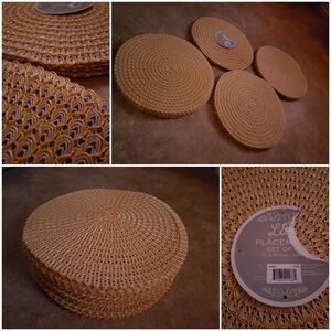 Set of 24 Gold Placemats